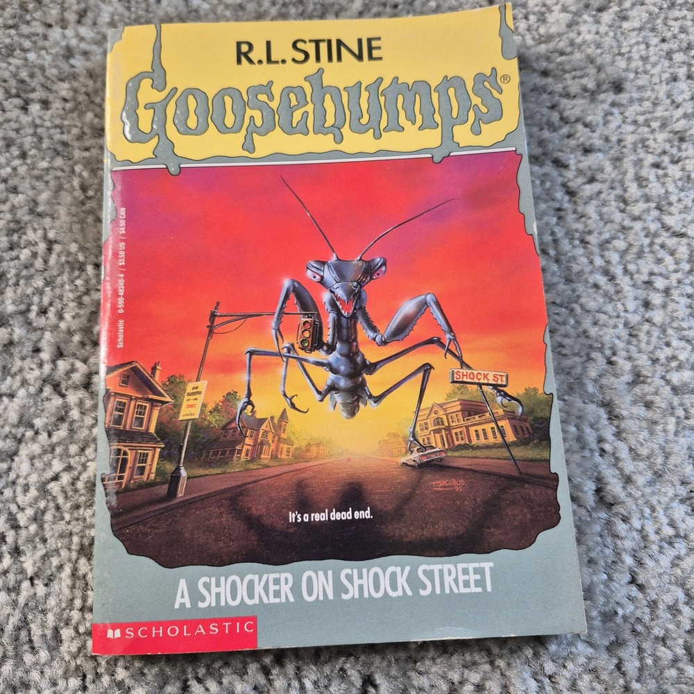 Goosebumps A Shocker on Shock Street R.L. Stine 1995 First Printing Book 35